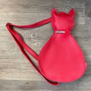 Cute Red Chopin Cat Purse